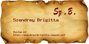 Szendrey Brigitta névjegykártya