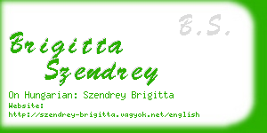 brigitta szendrey business card